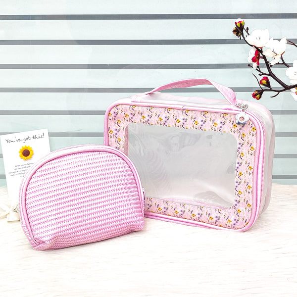 2 Pcs Makeup Organizer Bags Set