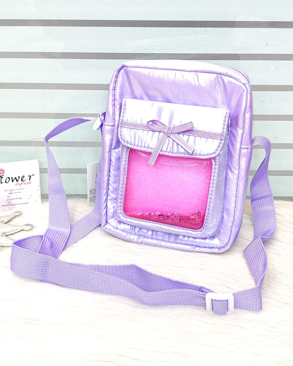 Water Glitter Filled Holographic Crossbody