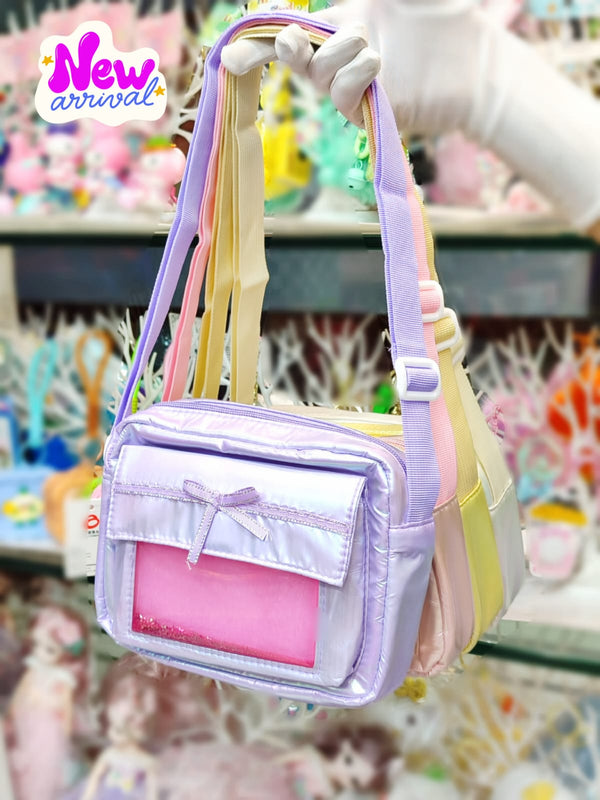 Water Glitter Filled Holographic Crossbody