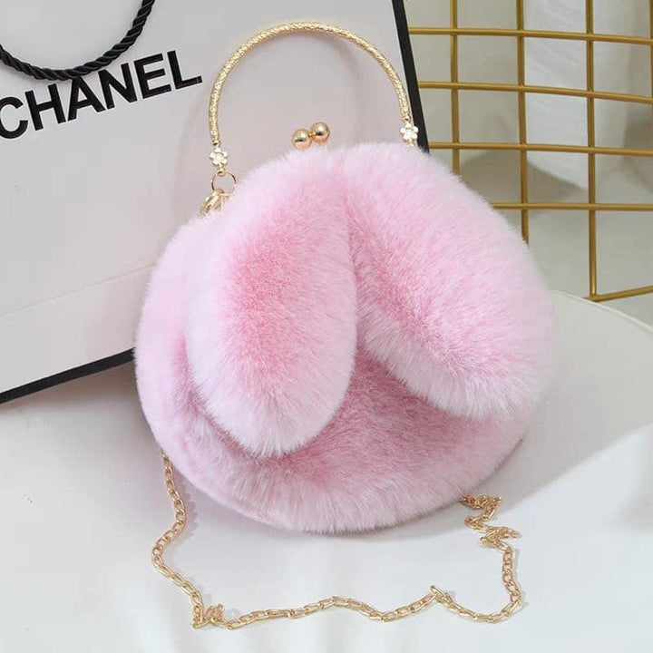 Fluffy Plush Rabbit Girls Bag - Shopcraving