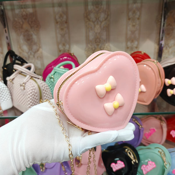 Fibre Jelly Heart Sling Bag