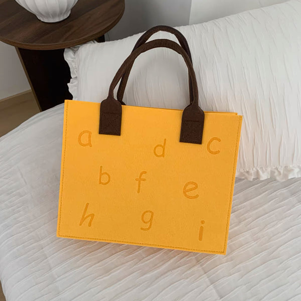 New Large Size Felt Bag ABC