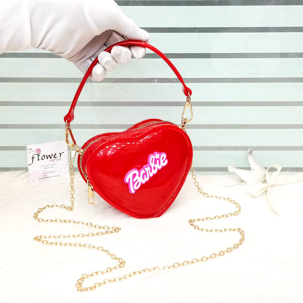 Fibre Jelly Barbie Heart Mini Crossbody