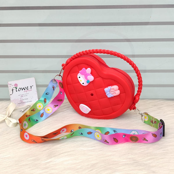 Heart-Shaped Silicone Crossbody