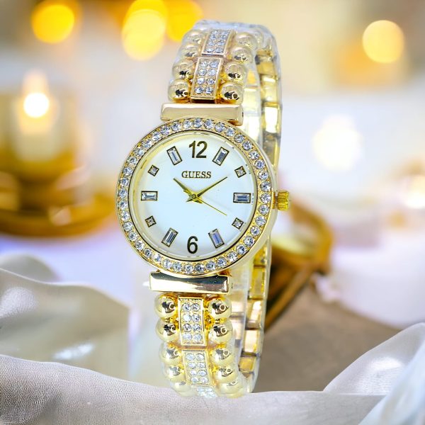 Elegant Girls' Metallic Watch